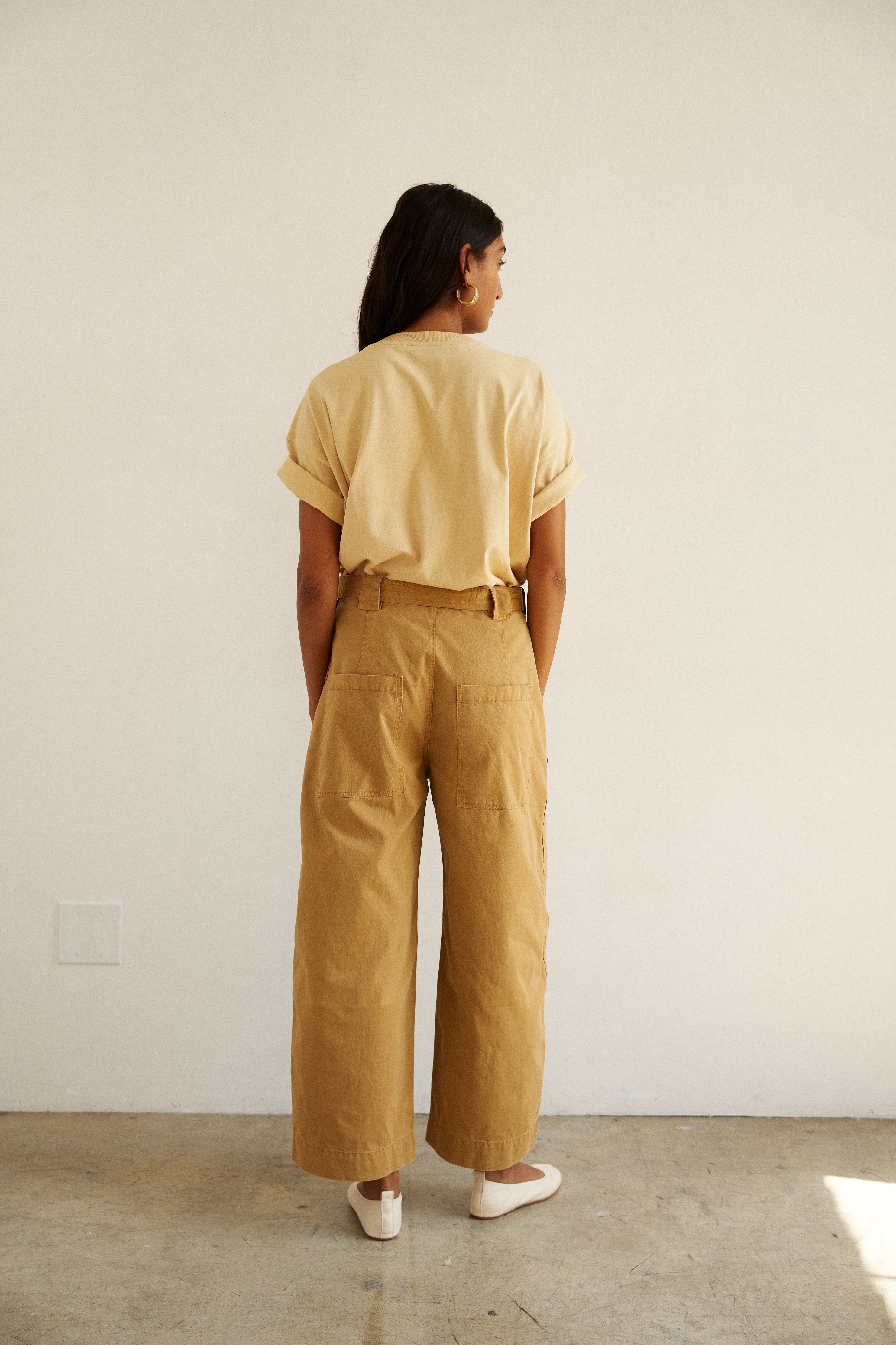 The V Tee in Butter