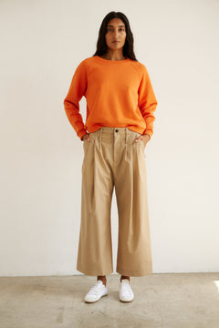 The Gaucho Pleat in Tan