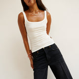 The Undershirt Rib Tank in White