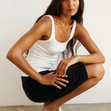 The Undershirt Rib Tank in White