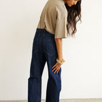 The Draped Tee in French Grey