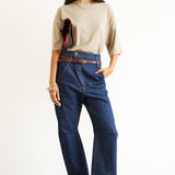 The Draped Tee in French Grey