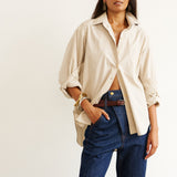 The Weekend Shirt in Chianti Stripe