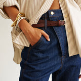 The Weekend Shirt in Chianti Stripe