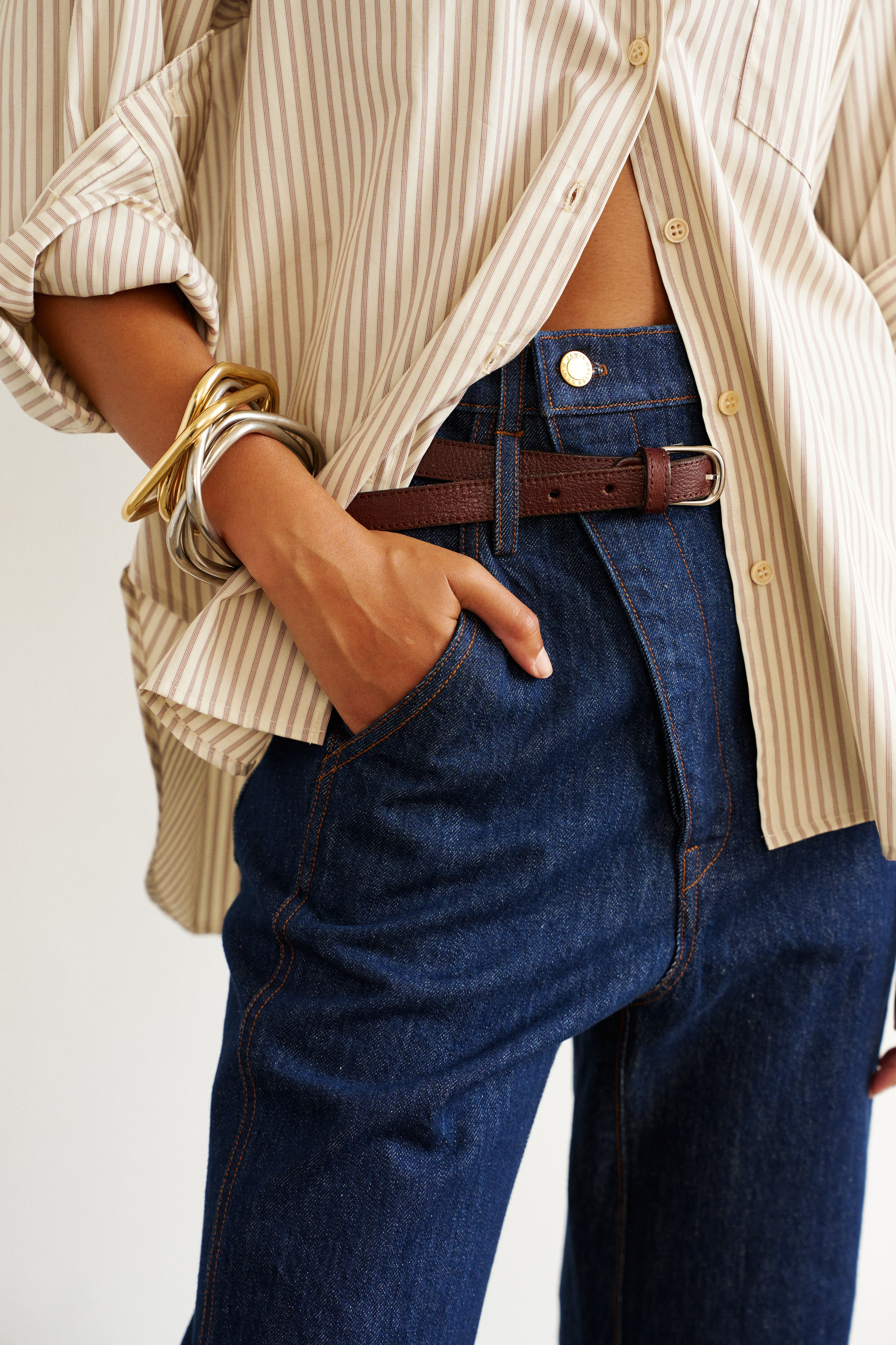 The Weekend Shirt in Chianti Stripe