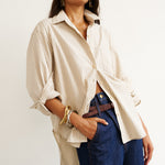 The Weekend Shirt in Chianti Stripe