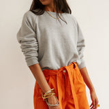 The Daily Sweatshirt in Heather Grey