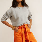 The Daily Sweatshirt in Heather Grey