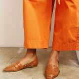 The Weave Slip On in Cognac