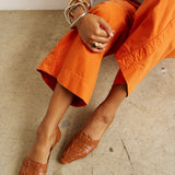 The Weave Slip On in Cognac