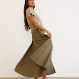 The Italian Summer Skirt in Taupe