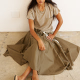 The Italian Summer Skirt in Taupe