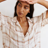 The Fields Shirt in Natural Plaid