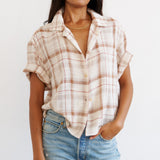 The Fields Shirt in Natural Plaid