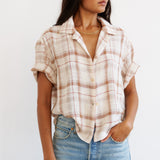 The Fields Shirt in Natural Plaid
