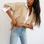 The Popover in Honey Stripe