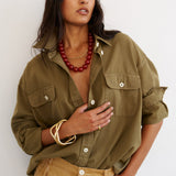 The Big Shirt in Khaki