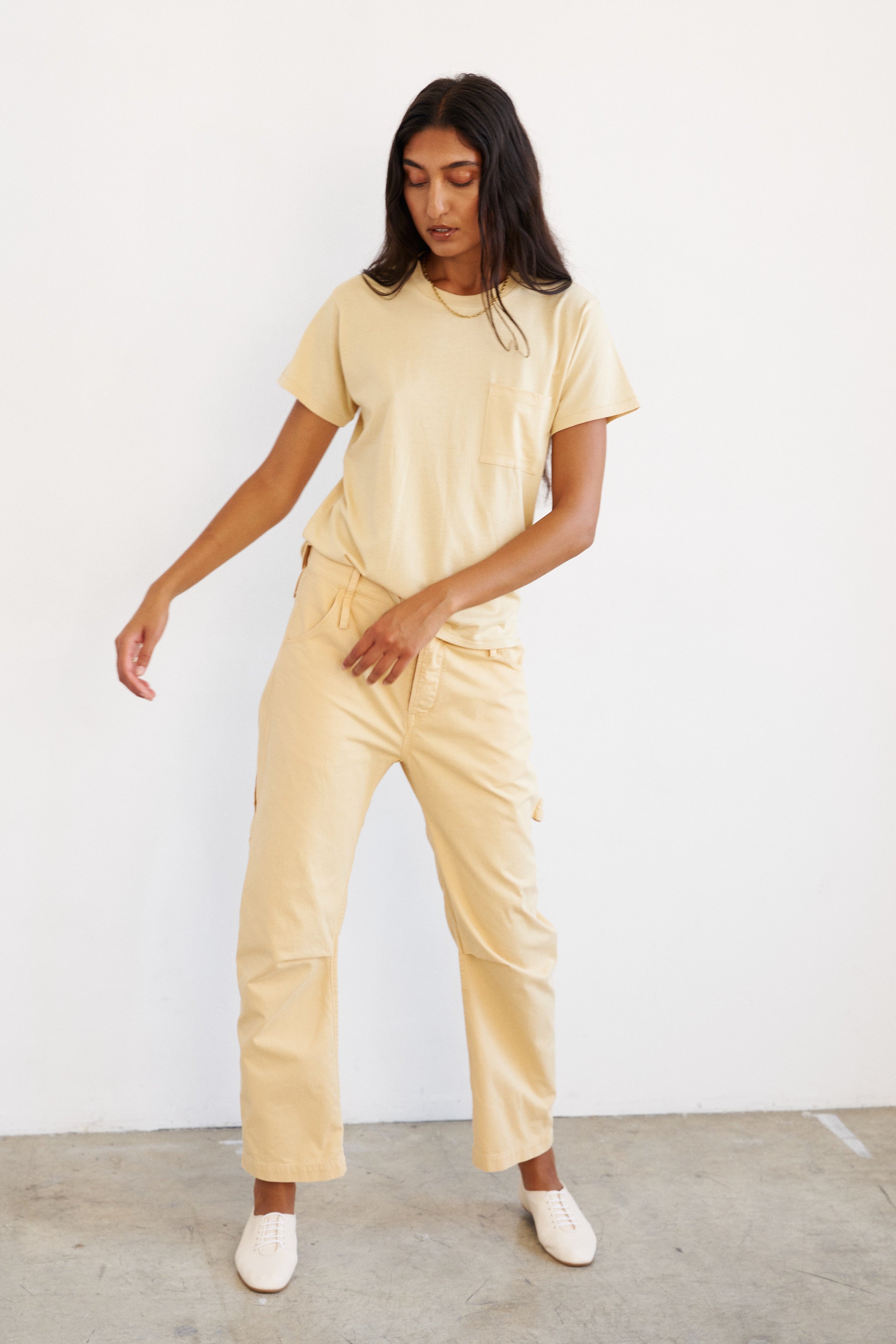 The Pocket Tee in Butter