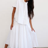 The Italian Summer Skirt in White