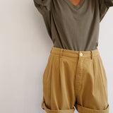 The V Tee in Olive
