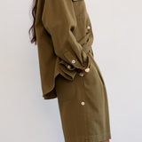 The Pleat Short in Khaki