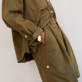 The Pleat Short in Khaki