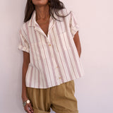 The Pleat Short in Tan