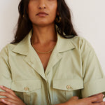 The Safari Shirt in Pistachio