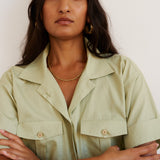 The Safari Shirt in Pistachio