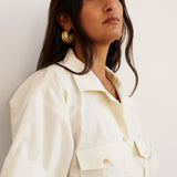 The Safari Shirt in Ecru