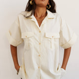 The Safari Shirt in Ecru