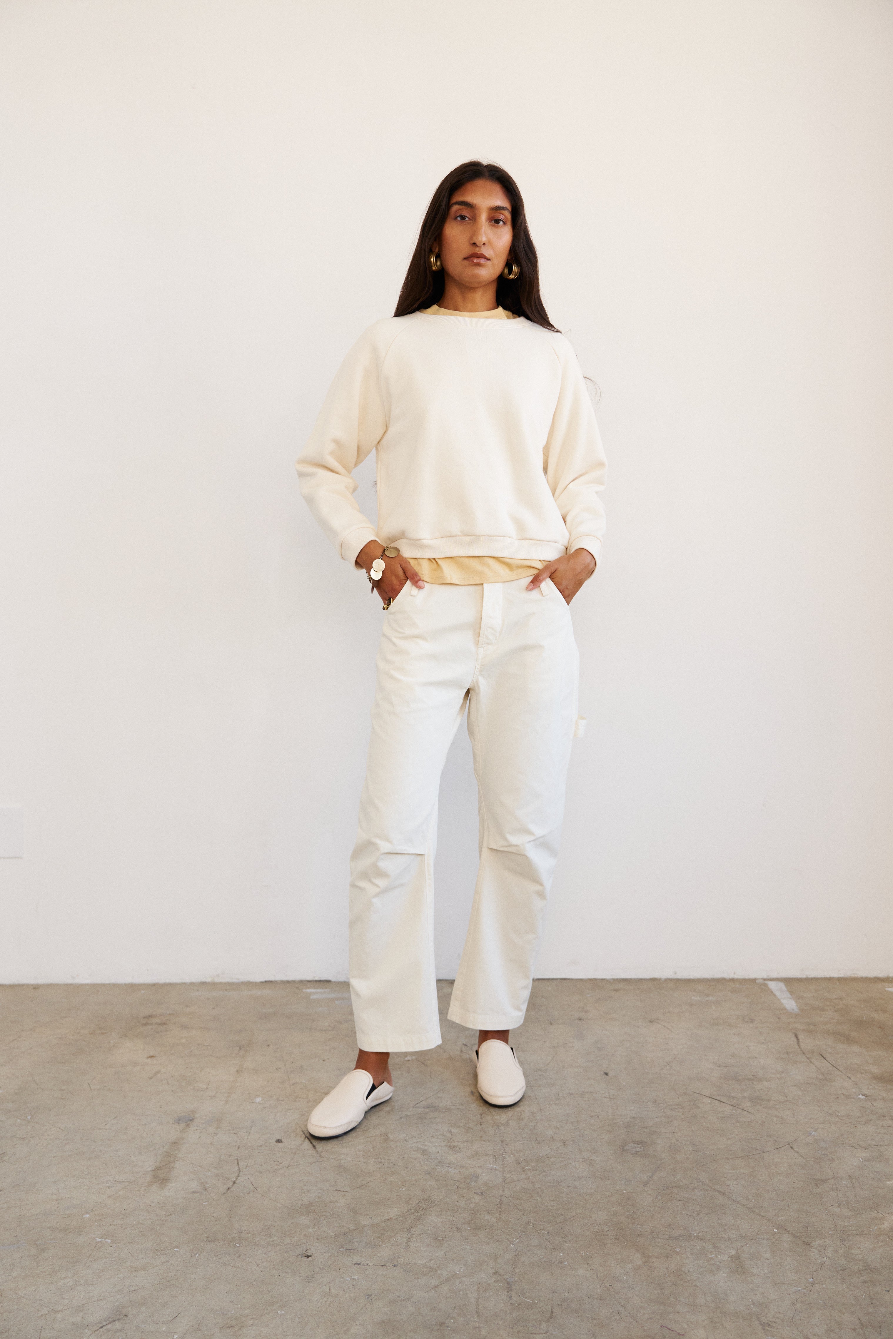 The Daily Sweatshirt in Ecru