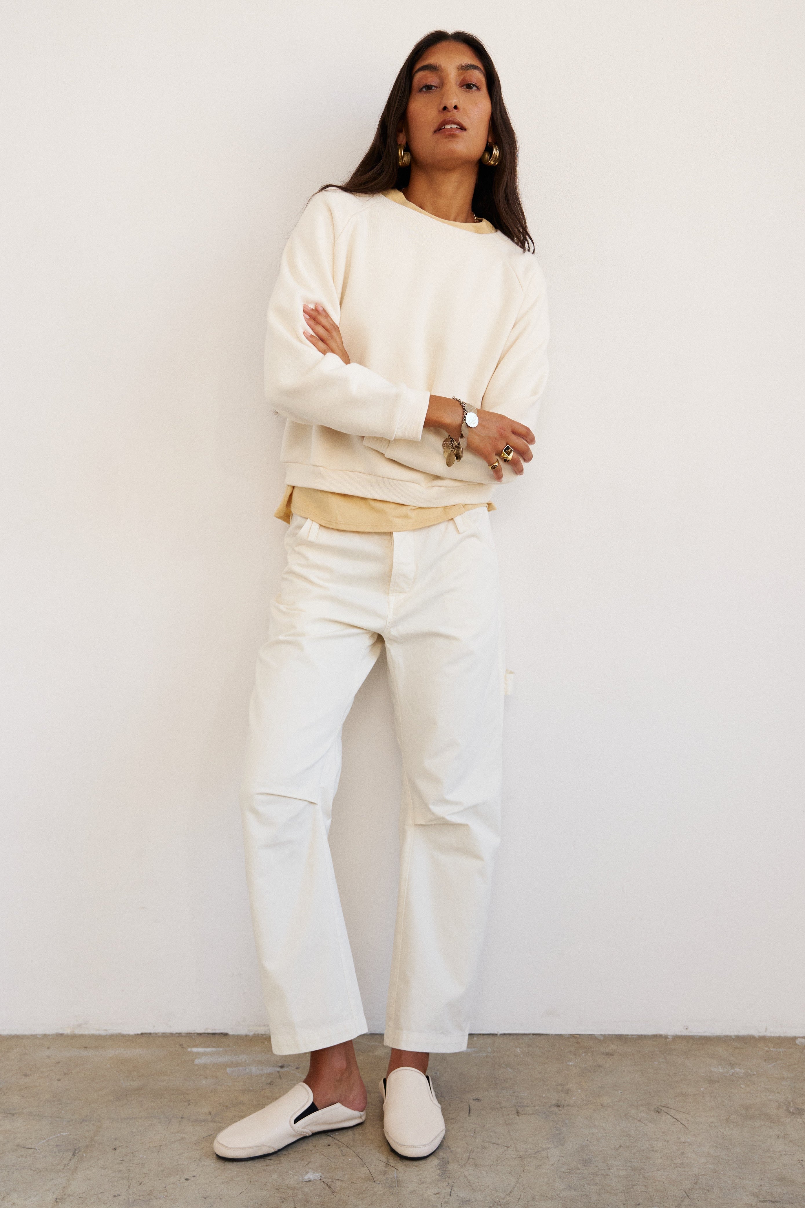 The Daily Sweatshirt in Ecru