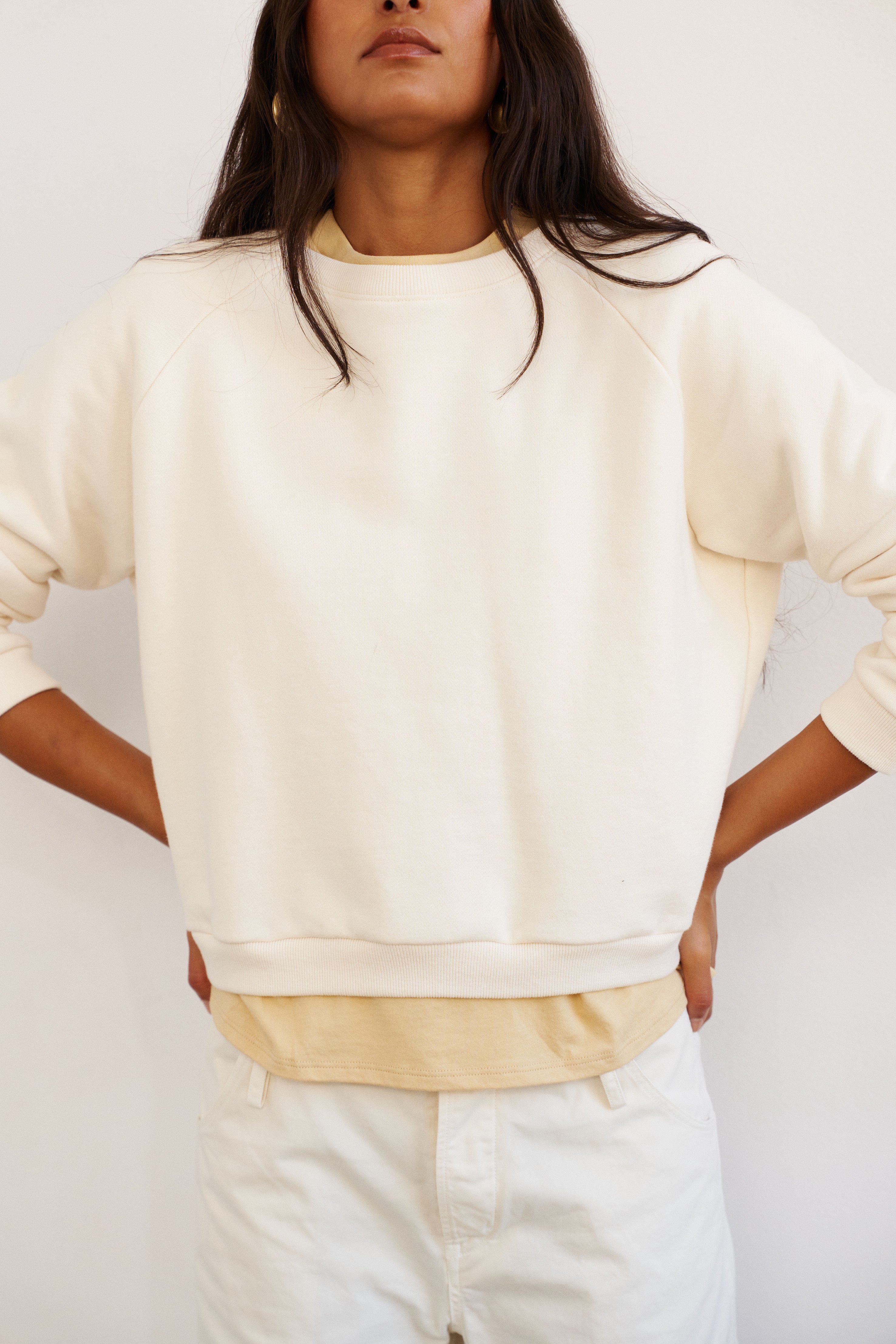 The Daily Sweatshirt in Ecru