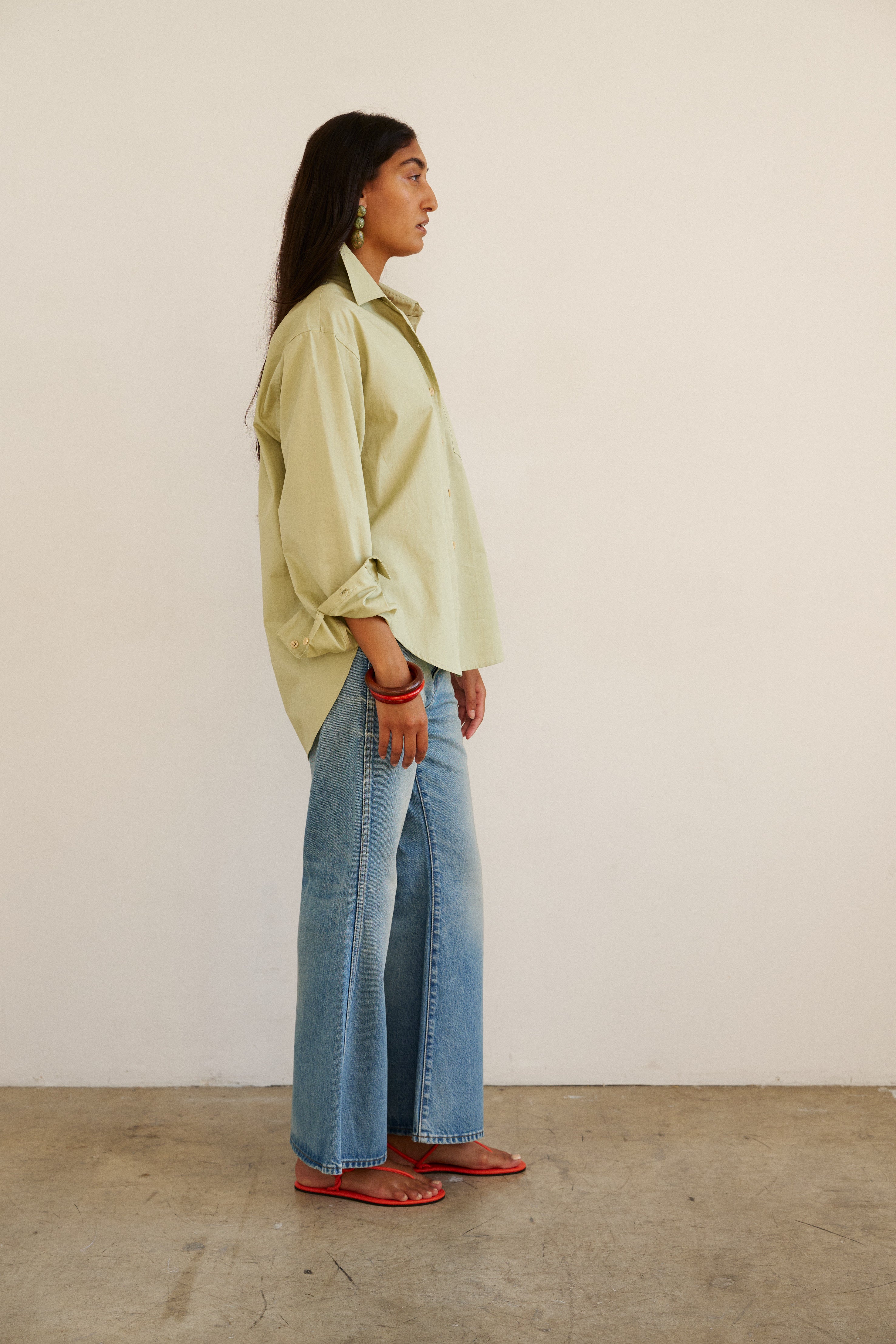 The Weekend Shirt in Pistachio