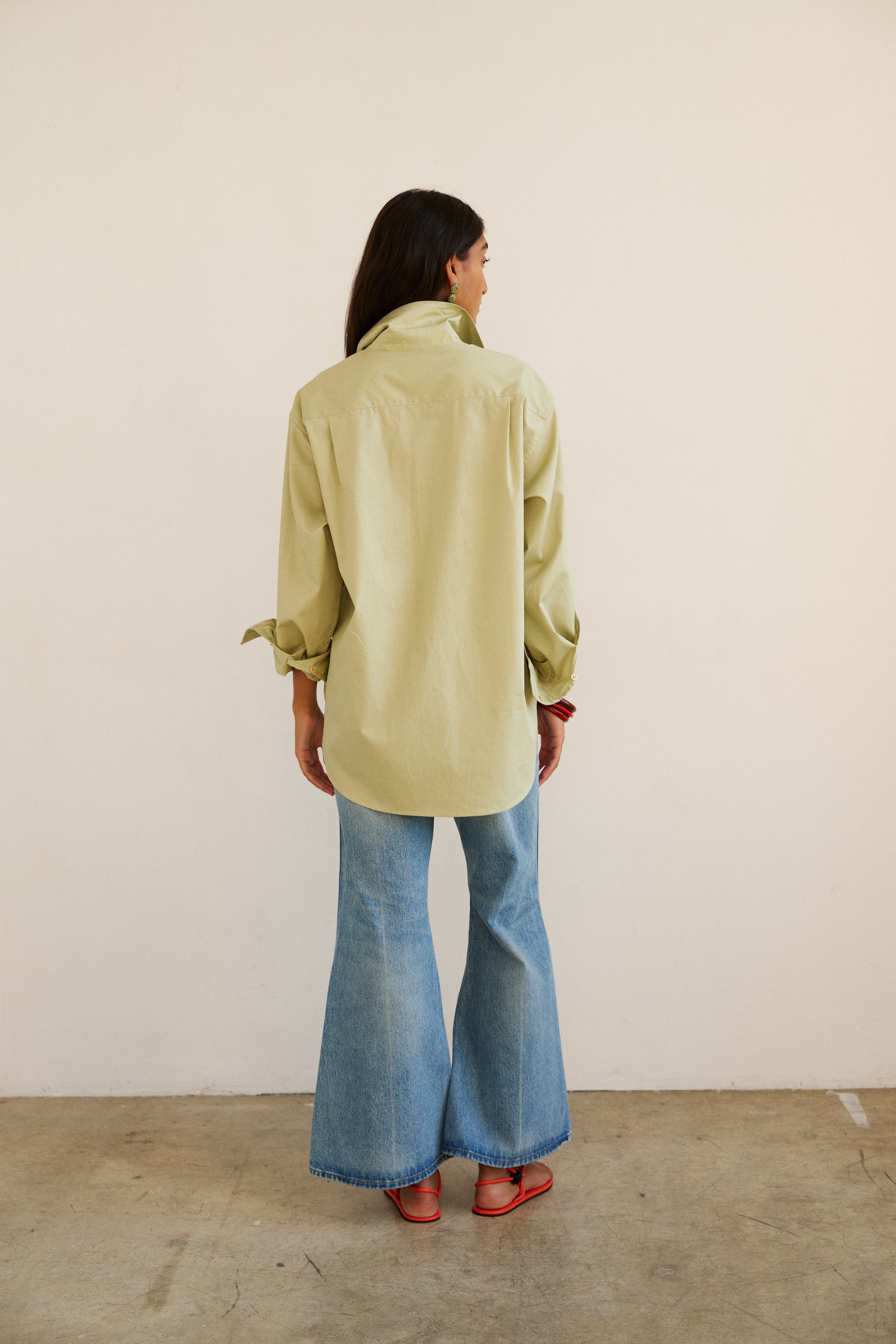The Weekend Shirt in Pistachio