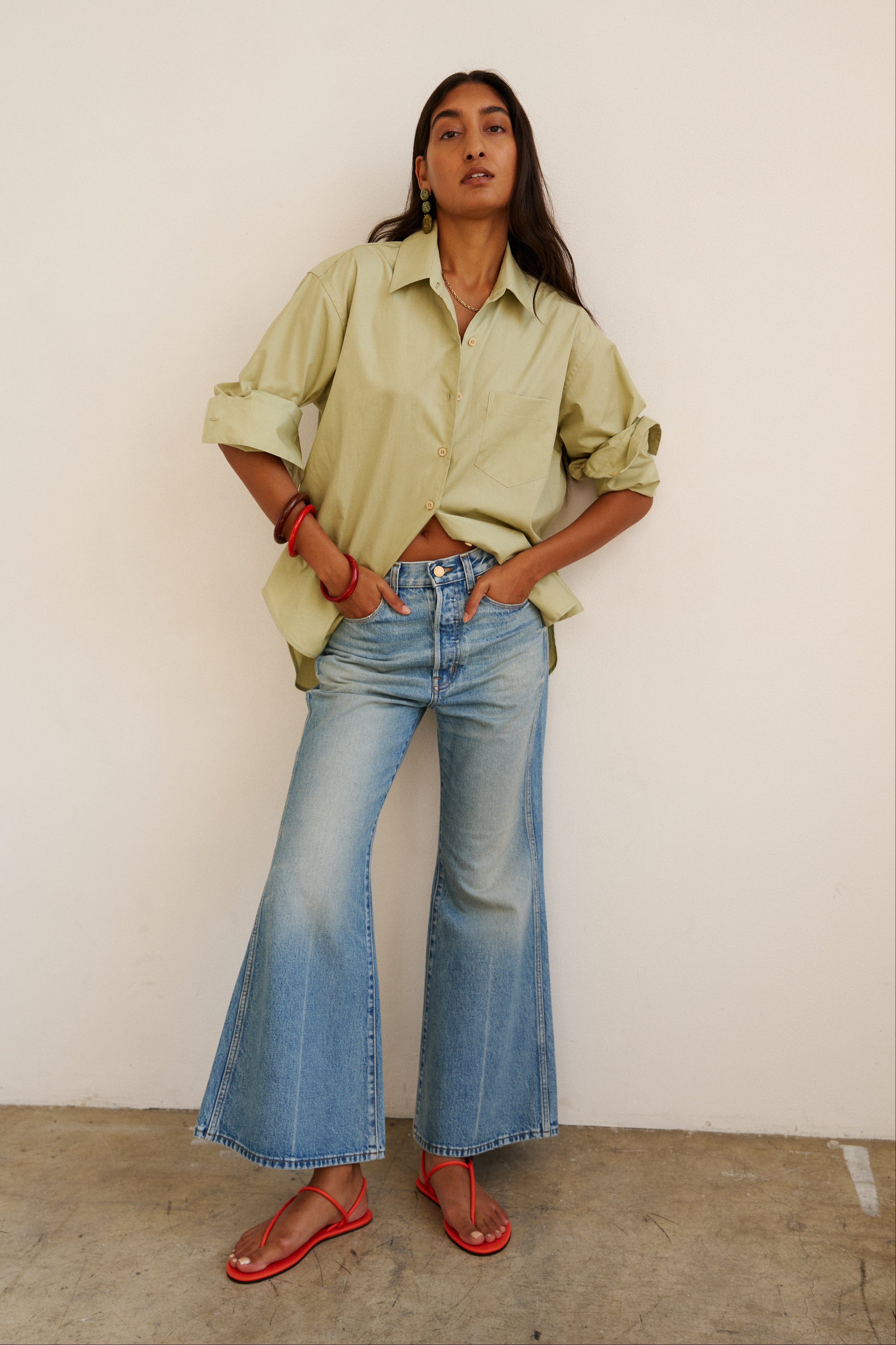 The Bell Crop in Beach Indigo