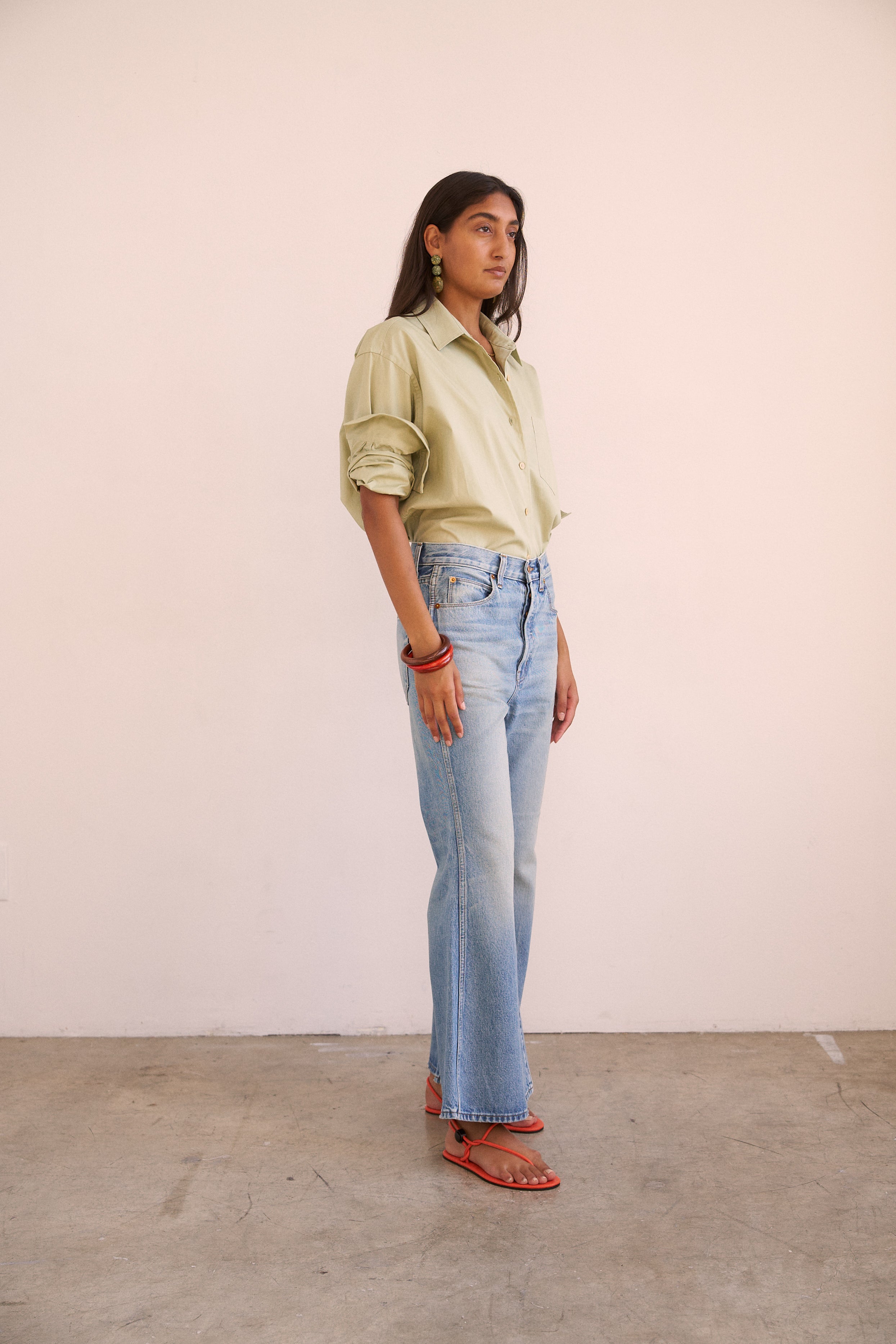 The Bell Crop in Beach Indigo