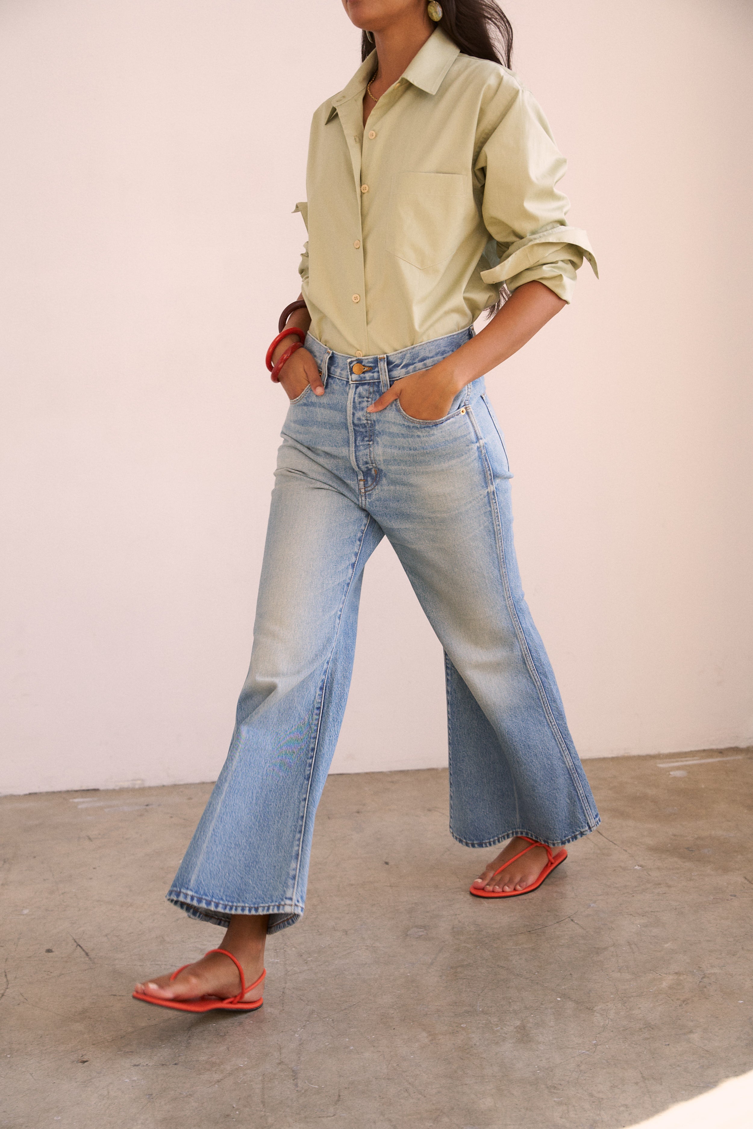 The Weekend Shirt in Pistachio