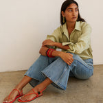 The Bell Crop in Beach Indigo