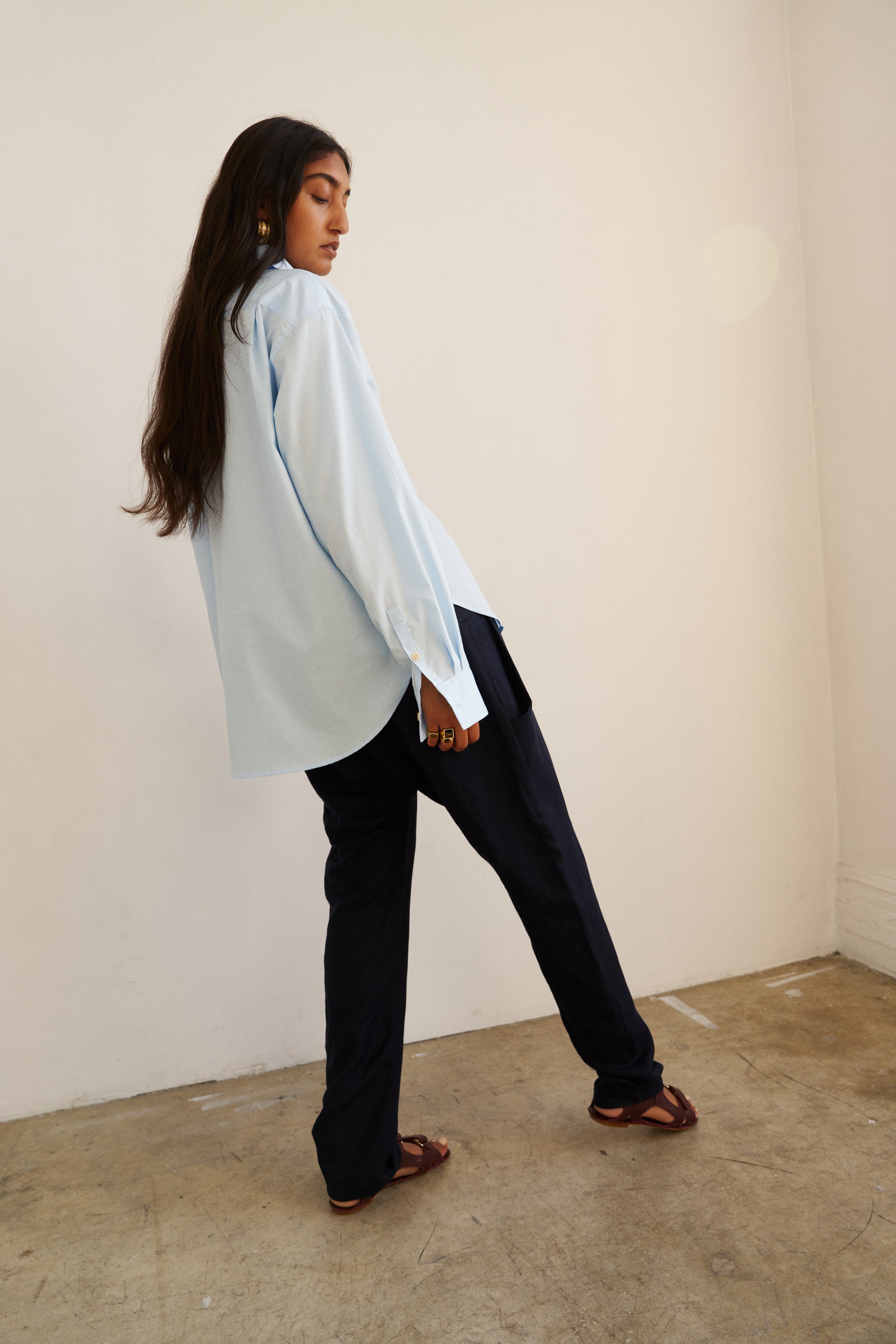 The Weekend Shirt in Baby Blue
