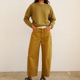 The Baggy Painter Crop in Avo