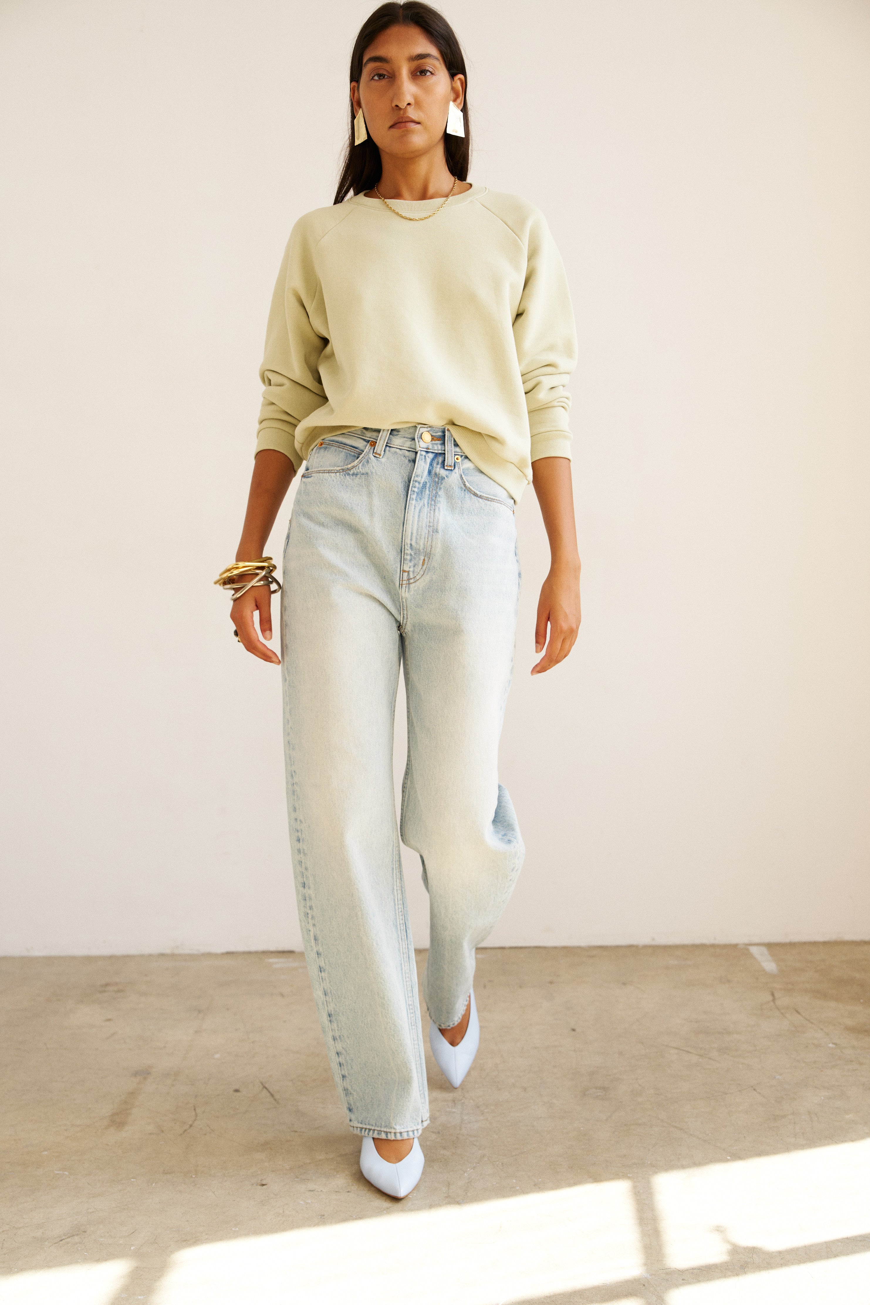 The Daily Sweatshirt in Pistachio