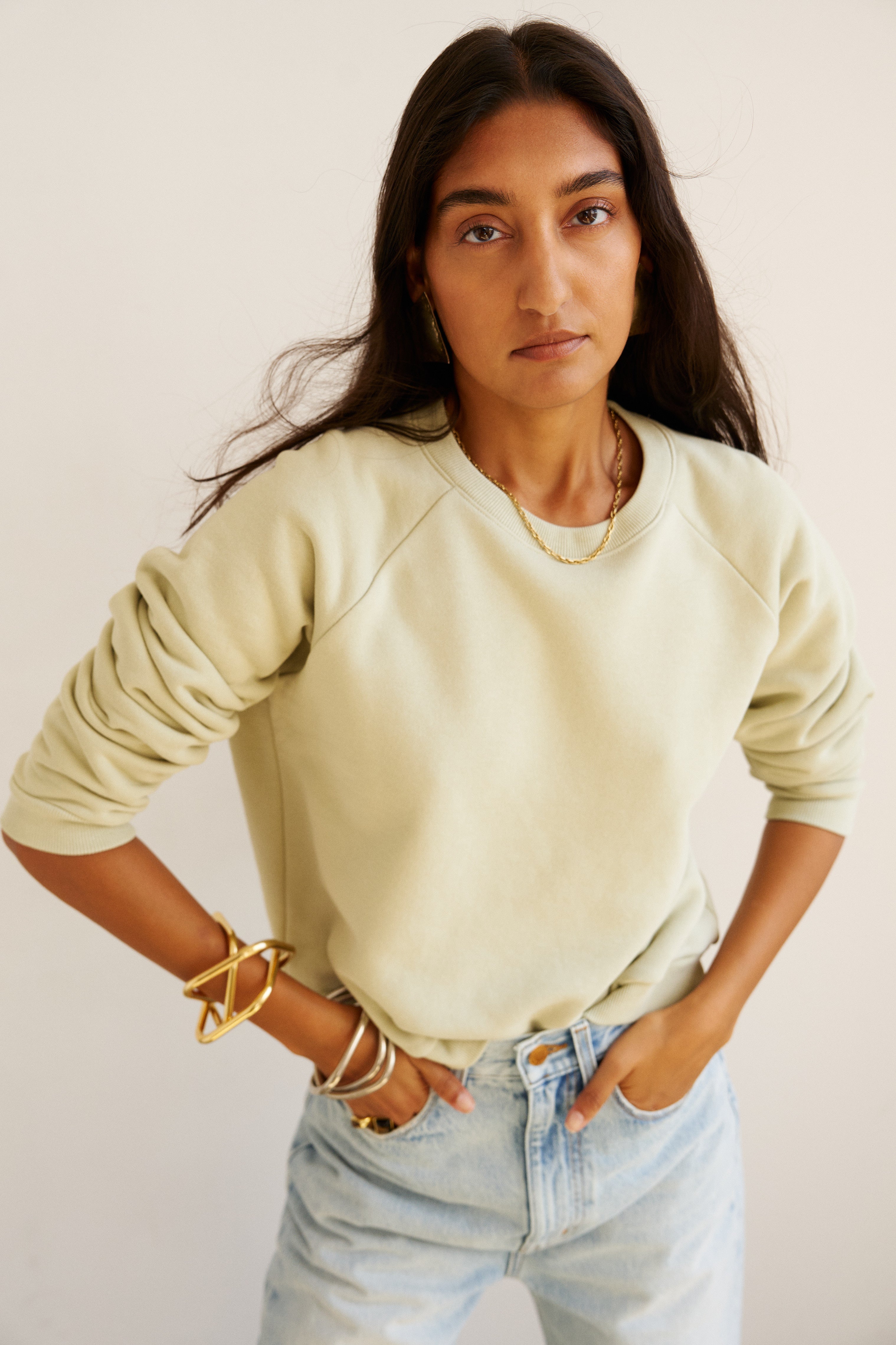 The Daily Sweatshirt in Pistachio