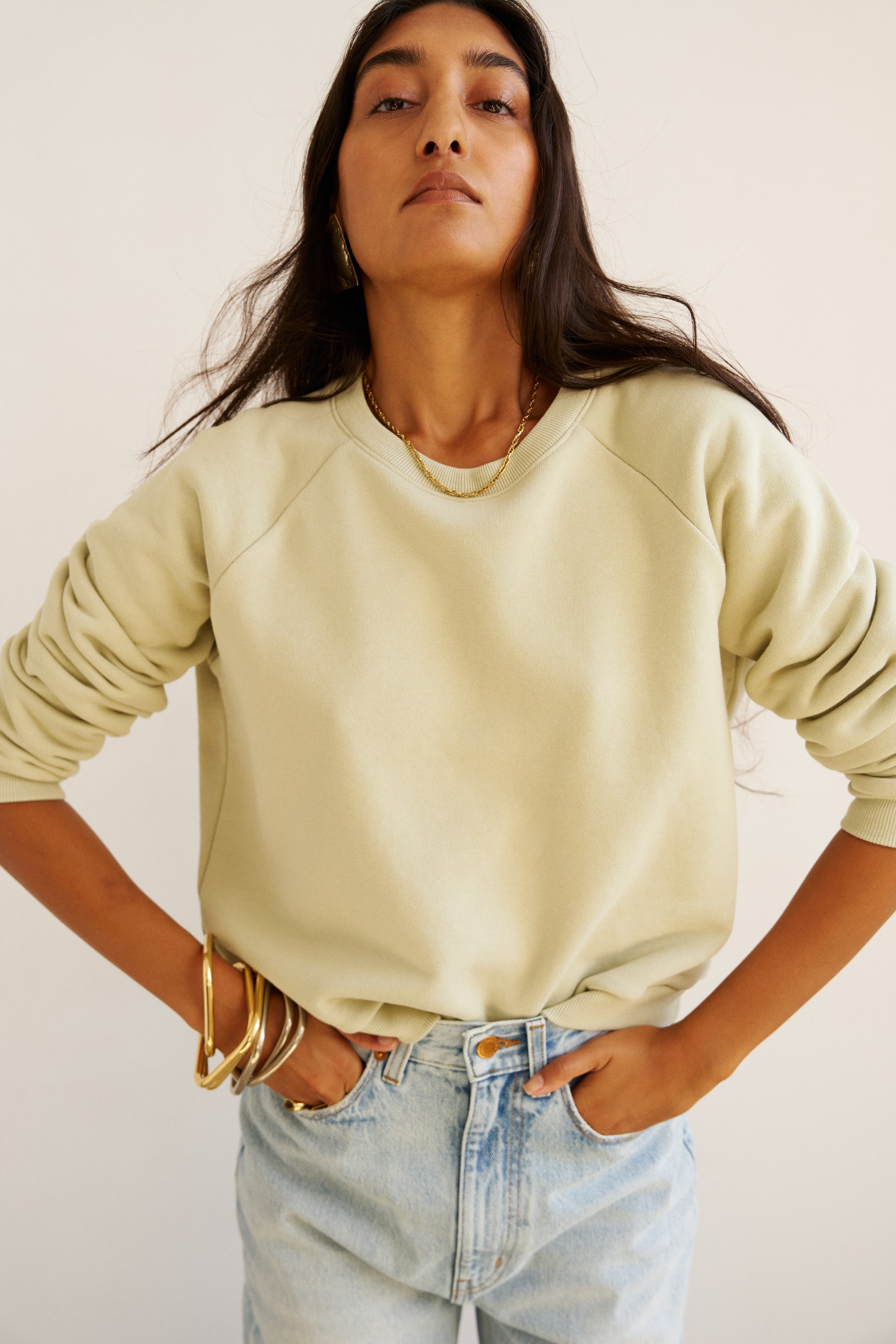 The Daily Sweatshirt in Pistachio