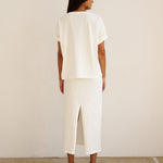 The Column Skirt in White