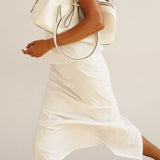 The Column Skirt in White