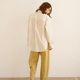 The Boxer Pant in Golden Stripe