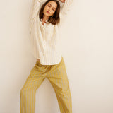 The Boxer Pant in Golden Stripe