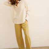 The Boxer Pant in Golden Stripe